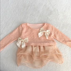 Baby girl bows sweater